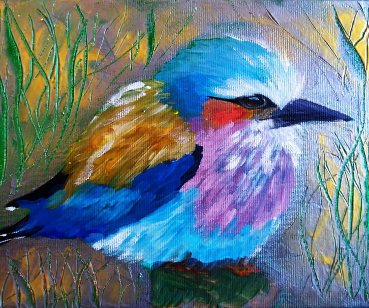Bird Painting in Acrylics