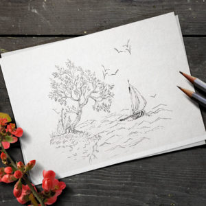 How to draw a tree in ink - Cristina picteaza