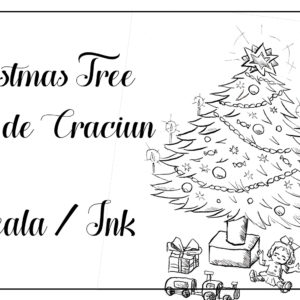 Brad de colorat - Cristina-Vivi - Christmas Tree Drawing