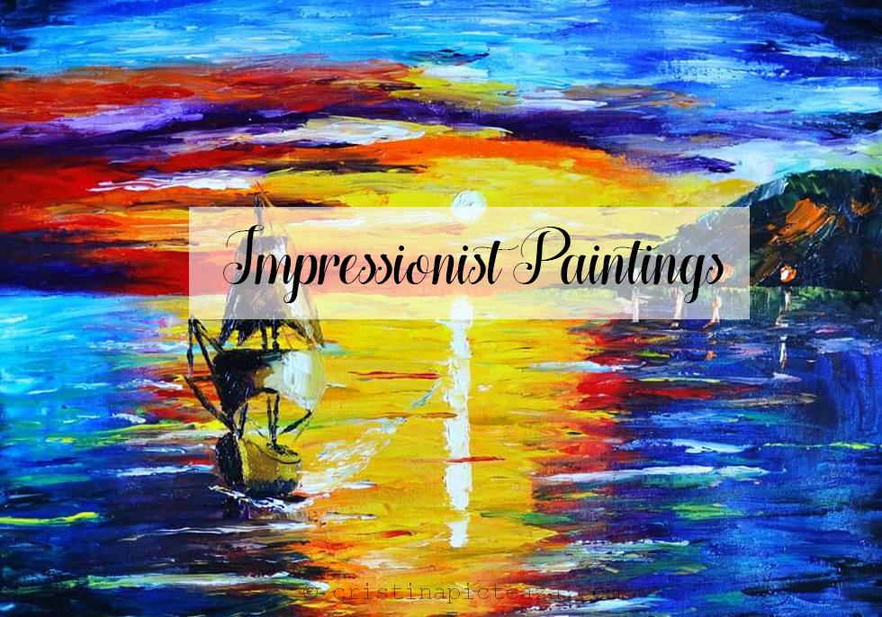 Seascape oil painting palette knife art abstract park Painting by