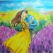 Romantic watercolor painting