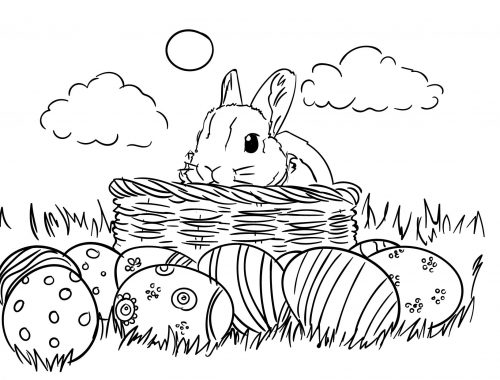 Fise de colorat - Iepurasi de colorat - Bunny Coloring pages