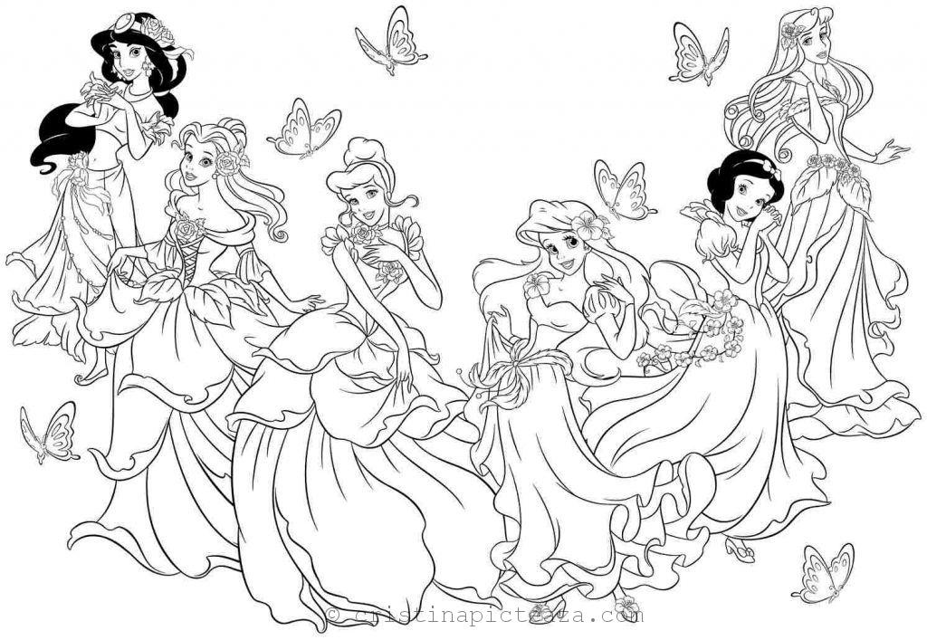 Coloring Page Disney Princess Princess For Coloring