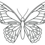 Fisa de pictat - Butterfly coloring