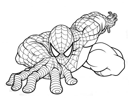 Spiderman coloring pages - planse de colorat cu Spiderman