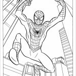 Spiderman far from home coloring sheet