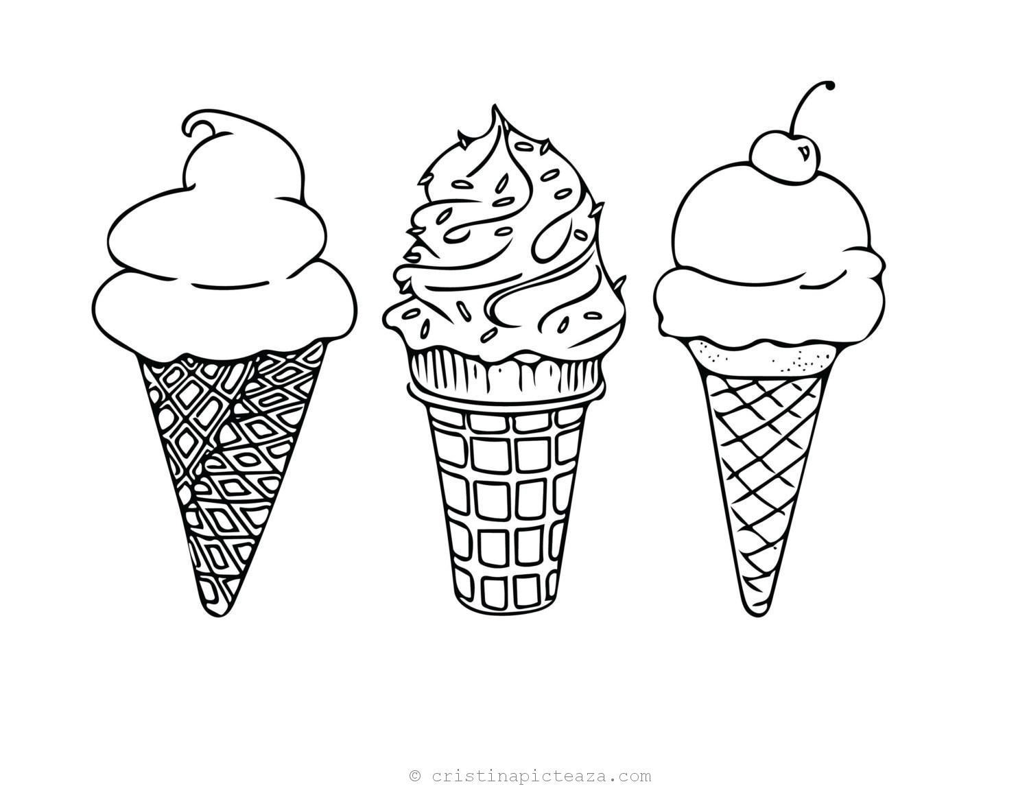 Coloring Page Of Ice Cream Pages For Coloring With Popsicles