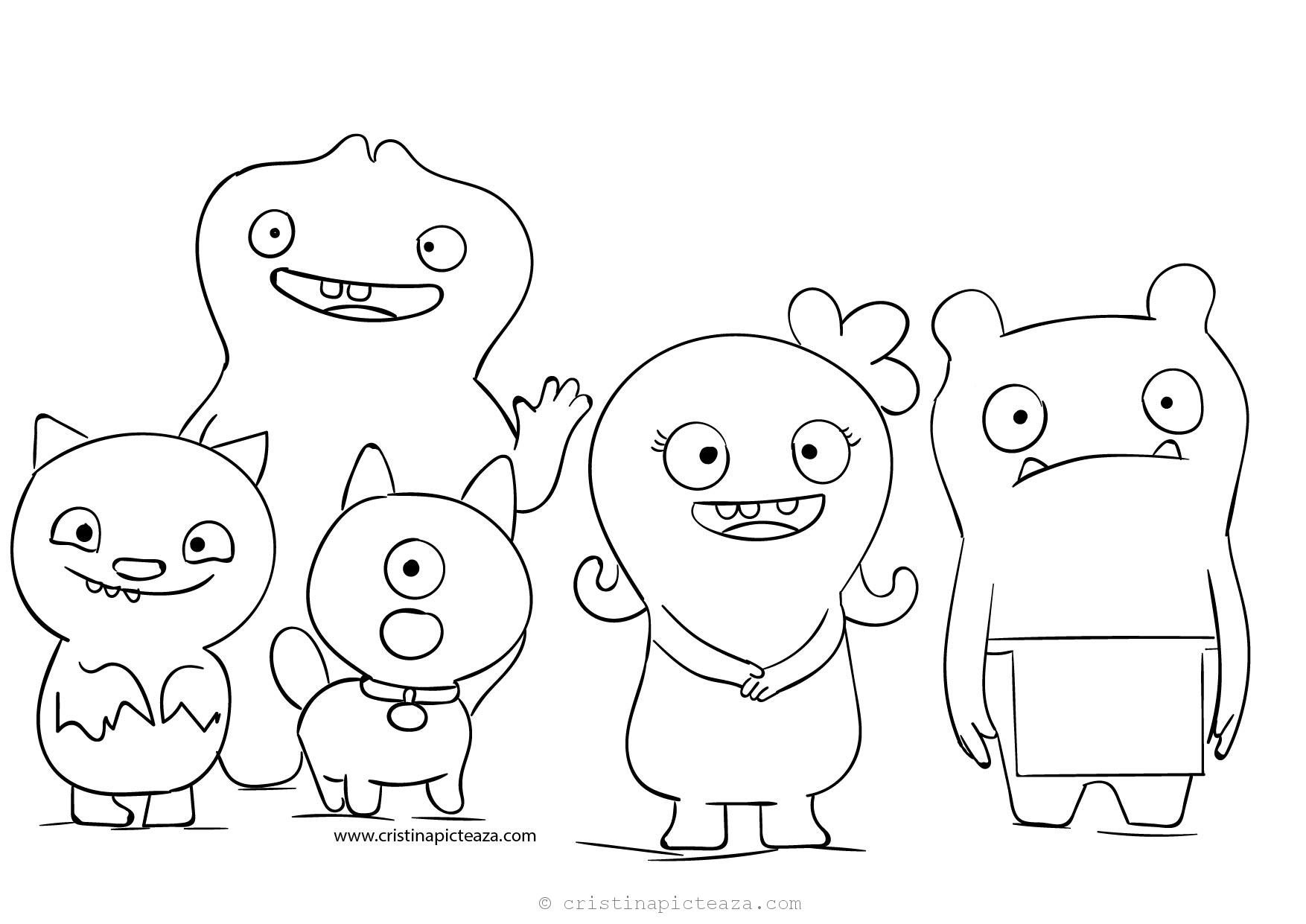 971 Cartoon Ugly Dolls Coloring Pages with Printable
