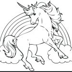 Unicorn coloring pages - Unicorn de colorat