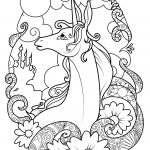 Unicorn coloring pages - Unicorn de colorat