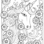 Unicorn coloring pages - Unicorn de colorat