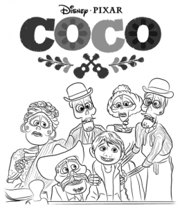 Coco coloring pages - coco de colorat