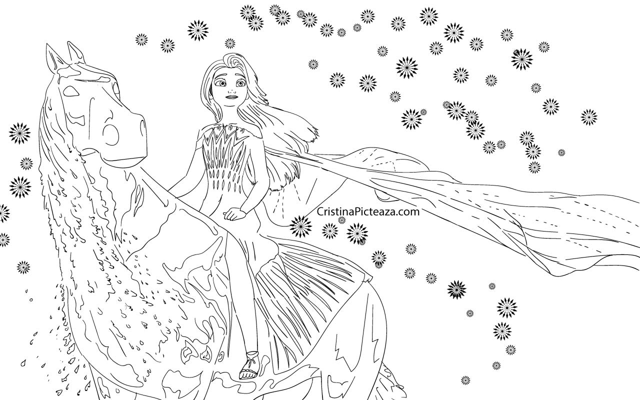 Frozen 20 Coloring Pages – Elsa and Anna coloring
