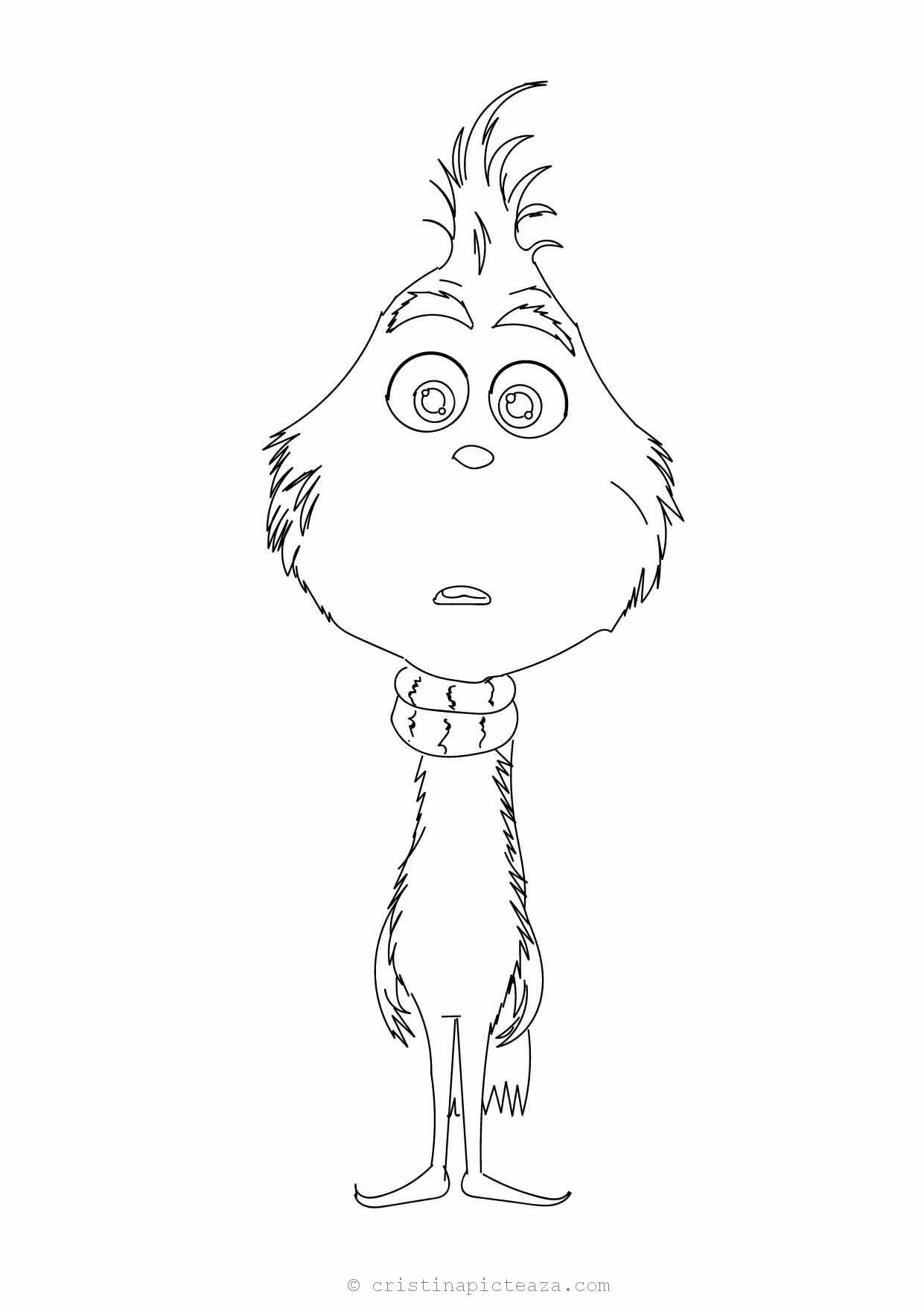 coloring pages of the grinch