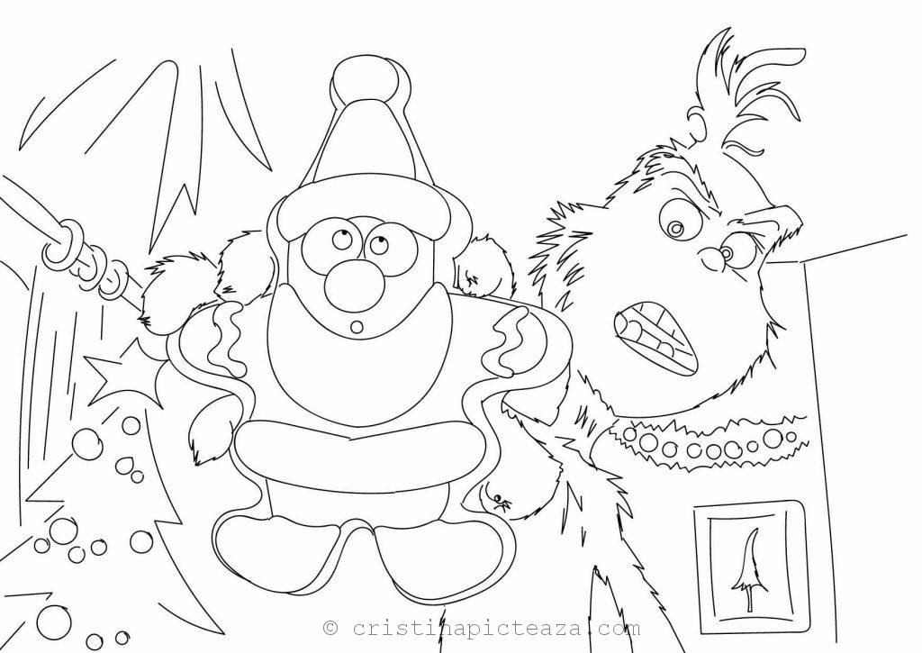 The Grinch coloring pages – Drawings sheets with Grinch