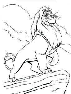 The Lion King coloring pages - planse de colorat cu Regele Leu