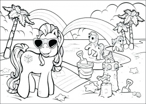 Beach coloring pages