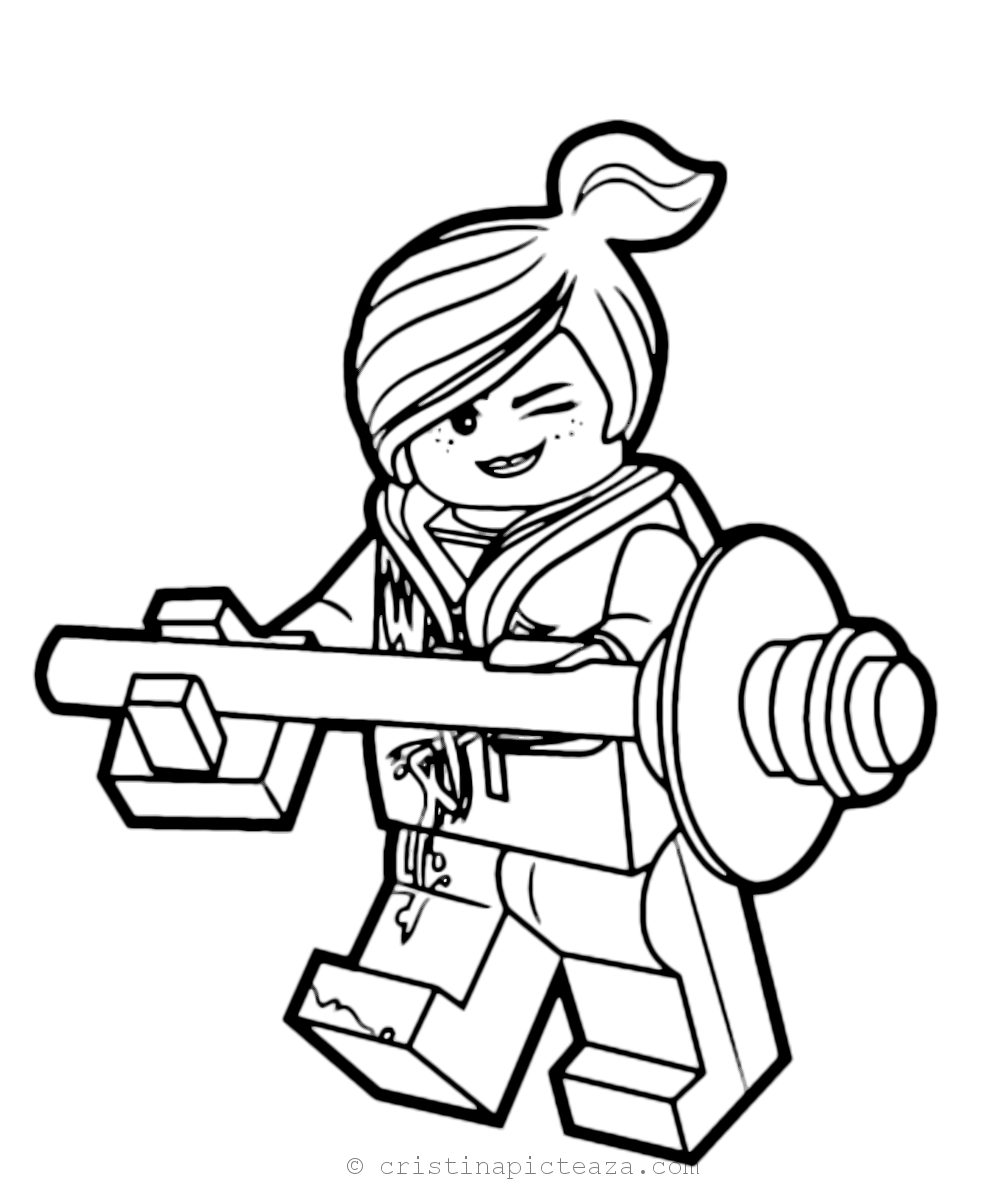 The Movie Lego Coloring Pages Cristina Is Painting