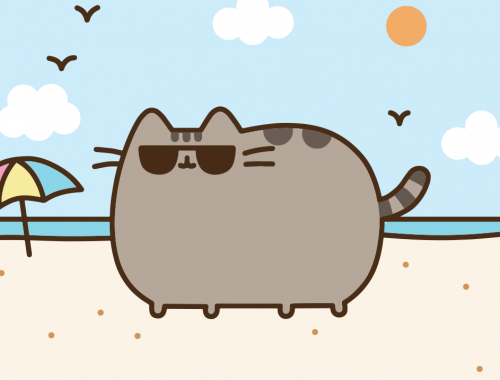 Pusheen de colorat - coloring pusheen