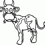 animals coloring pages - cow