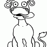 animals coloring pages - cow