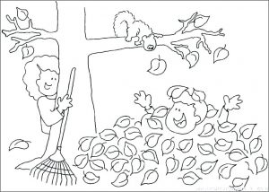 Fall coloring pages - cristina picteaza