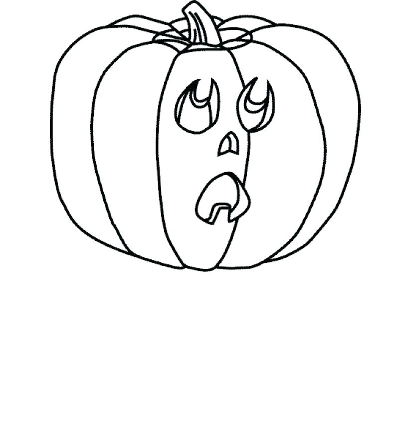 desen cu dovleac - cute pumpkin coloring page
