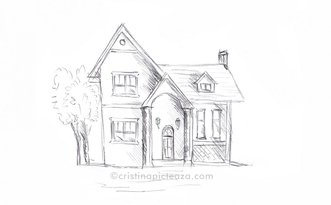 Grant Monk Admit Casa desenata in creion - Desene in creion – Cristinapicteaza.com